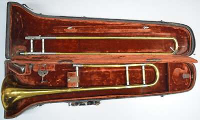 USED F.E. OLDS SPECIAL TENOR TROMBONE, LA CALIF