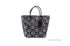 Dooney & Bourke Black Walt Disney World 50th Anniversary Leather Tote Bag