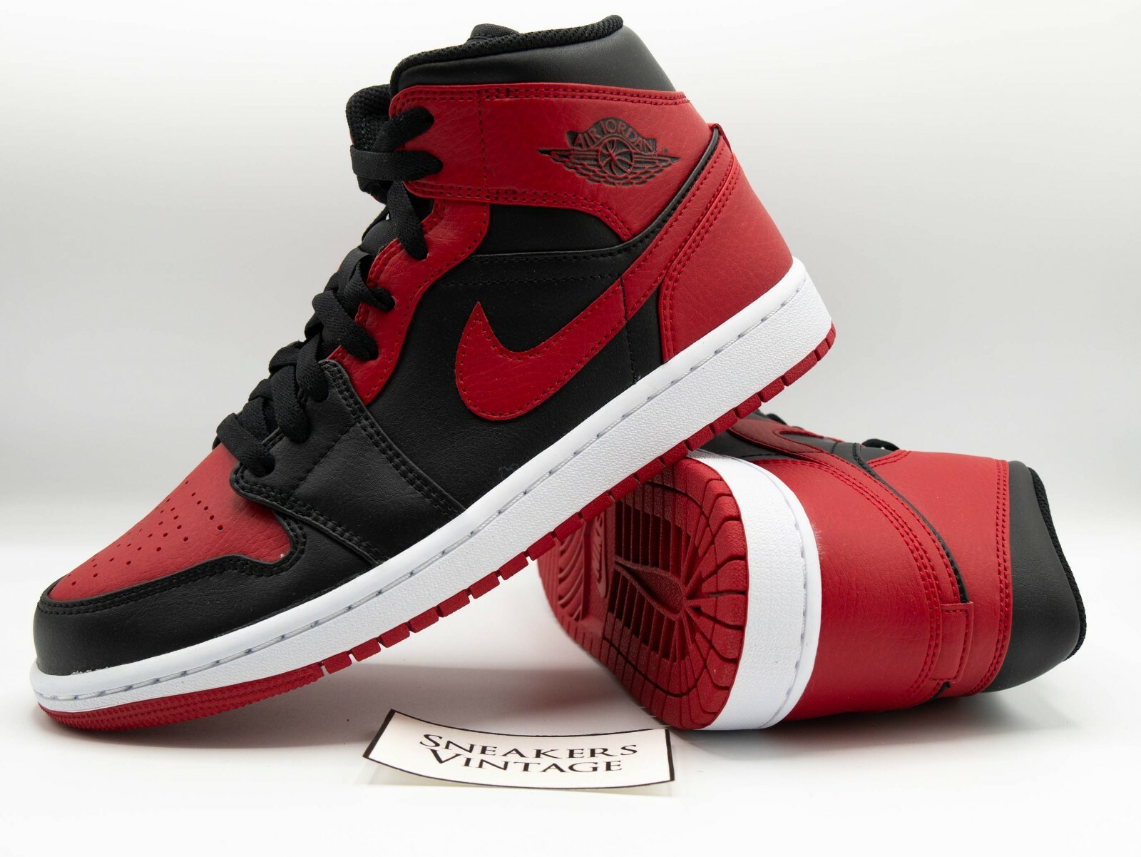 2020 Brand New Nike Air Jordan 1 Mid Banned Bred Reverse 40 EU / 7 US / 6  UK | eBay