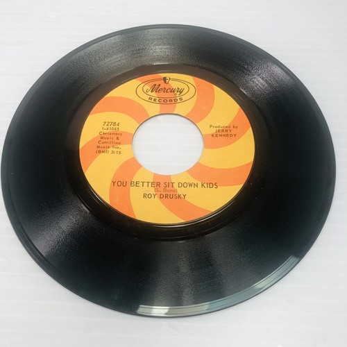 45 RPM Let's Put Our World Back Together-You Better Sit Down Kids Roy Drusky - Picture 2 of 4