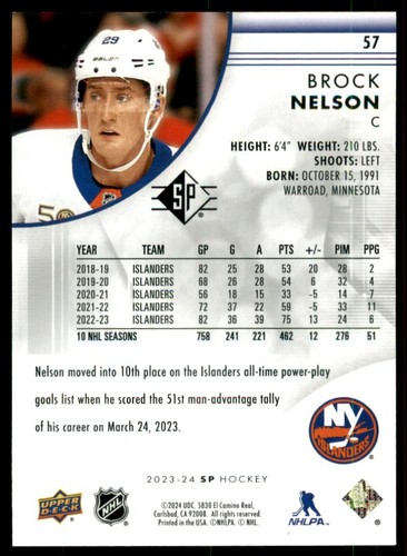 2023-24 SP HOCKEY BASE CARDS - PICK FROM LIST - U PICK - Picture 116 of 202