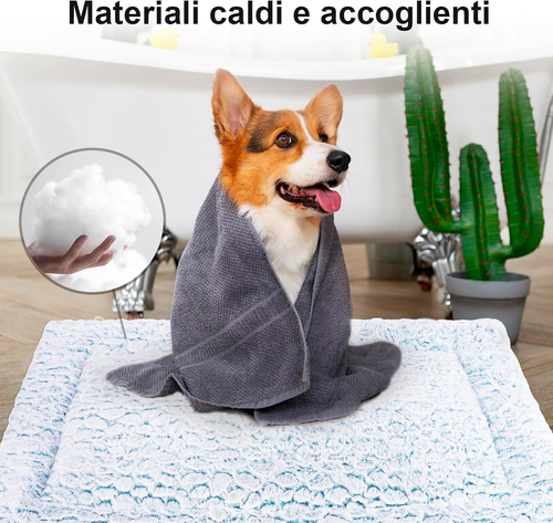 Cuscino per Cani Corto in Peluche,Per Cani Taglia Grandi E Medi Materasso Cane,6 - Foto 8 di 12