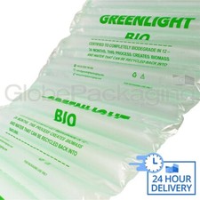 500 x WIDE Inflated Biodegradable Air Pillows Cushions Void Loose Fill 400x50mm