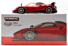 Tarmac Works GLOBAL64 Pagani Imola - Rosso Dubai 1:64 Diecast Car T64G-TL046-RE