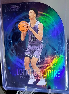 2022 Skybox Metal Universe Champions Kendall Brown Looking to the Future Pacers