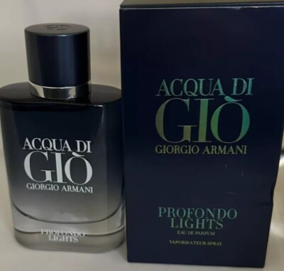 Giorgio Armani Acqua di Gio Profondo Lights 2.5oz Mes Eau de Parfum Spray NIB