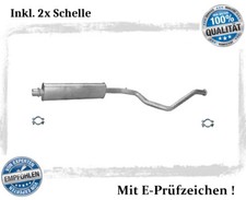 Mittelschalldämpfer für Peugeot 307 Break / SW 2.0 16V Auspuff Schelle
