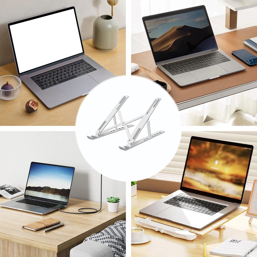 Adjustable Ergonomic Laptop Stand Portable Riser for Height Support