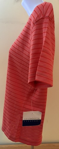 CAMISA DEPORTIVA MANGA CORTA LIZ CLAIBORNE LIZ TALLA GRANDE NUEVA CON ETIQUETAS COLOR CORAL? - Imagen 2 de 7