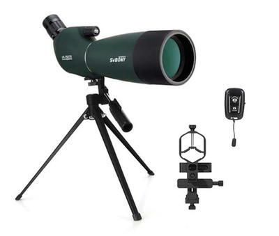 SVBONY SV28 Plus Spotting Scopes with Tripod, Angled 25-75x70mm Spotter F9308J