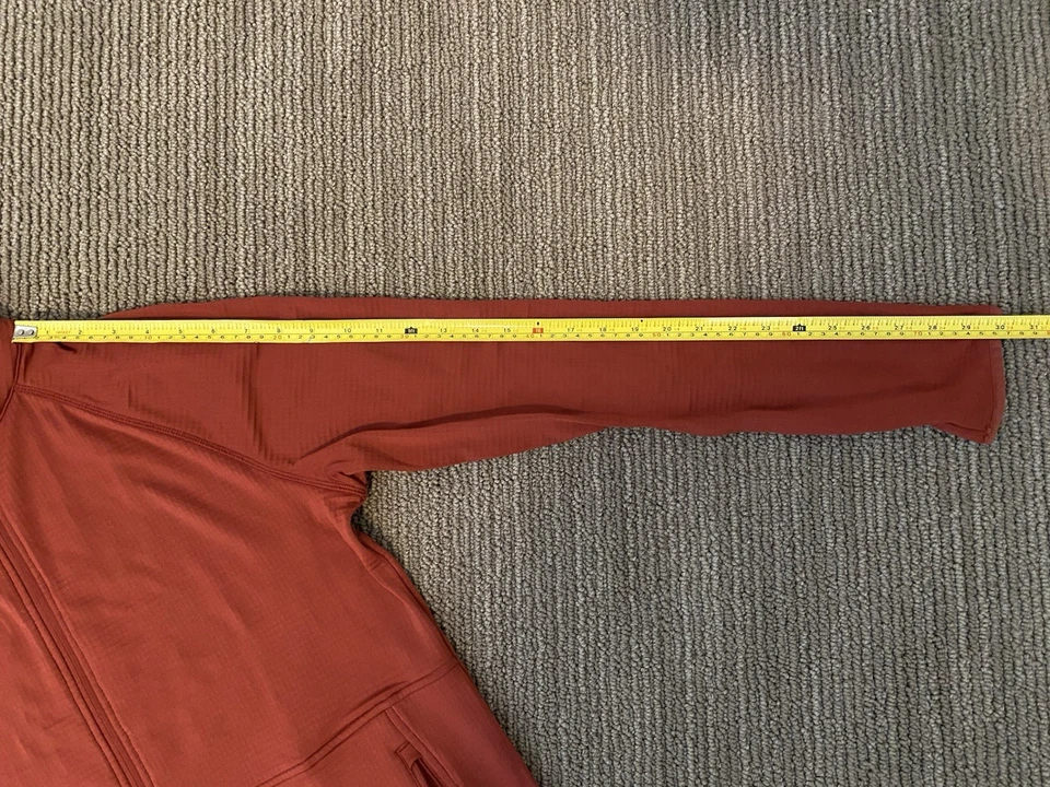 Suéter Stratos masculino tático 5.11 zíper completo vermelho leve tamanho médio M - Imagem 4 de 4