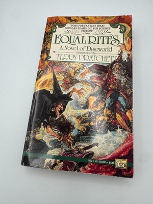 Terry Pratchett, A Novel of Discworld Novel 3, Equal Rites, Signet PB 9/1988 VG+