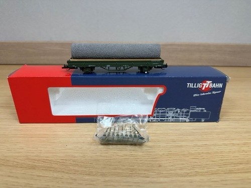 Tillig TT 500610 - Aktionswagen Ks mit Betonrohr DR - Ep. IV- TOP - OVP | Condition: Gebraucht