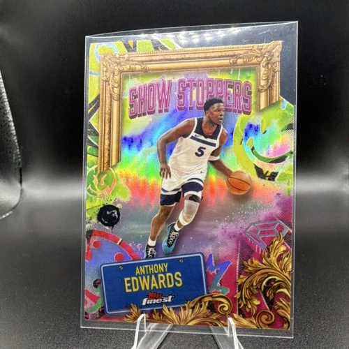 2024 Topps Finest Basketball Refractor Anthony Edwards #S-11