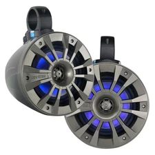 NavAtlas NT650AT 6.5” Amplified Roll-Cage Speakers Blue LEDs and swivel-mounts
