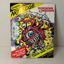 Crayola Art With Edge Dungeons and Dragons Coloring Book 27 Pages No Poster RPG