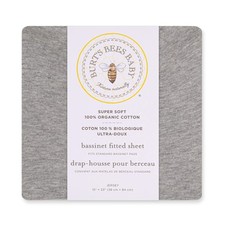 Burts Bees Baby Bassinet Sheet, Fitted Unisex 100 Organic Jersey Cotton