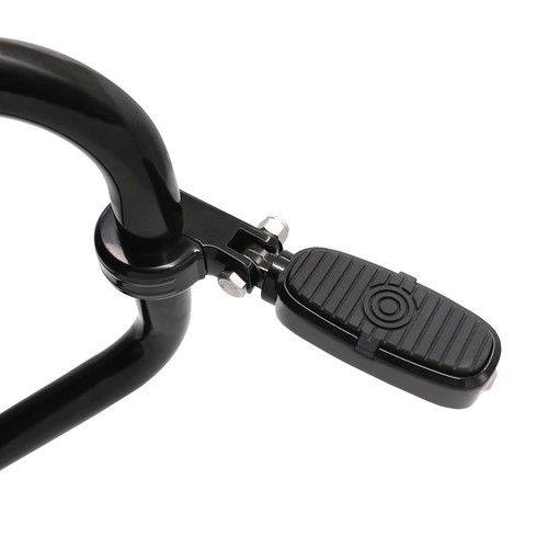 Clavija de barra de choque de carretera de 1-1/2" 38 mm y soporte CNC para Harley Honda Yamaha Suzuki - Imagen 3 de 9