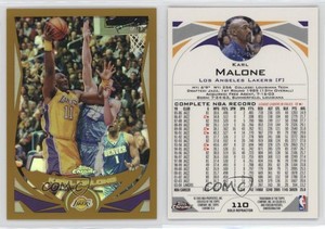2004-05 Topps Chrome Gold Refractor /99 Karl Malone #110 HOF