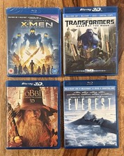 3D Blu-ray Lot: X-Men Transformers The Hobbit...