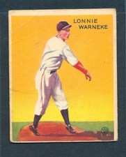 1933 Goudey #203 LONNIE WARNEKE Chicago Cubs ~ GOOD to VG