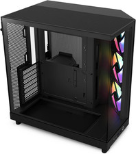 NZXT H6 Flow RGB Mid-Tower Airflow Case with 3 RGB Fans, Panoramic Glass Panels,