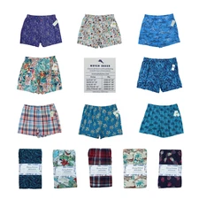 Tommy Bahama Men's Boxer Shorts Island Washed 100% Cotton Tropical Patterns NWT