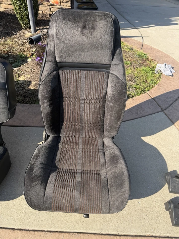 Chevy S10 S-10 Blazer 1989-1994 GMC S15 Sonoma Jimmy asientos con canastilla gris con naranja Foto 2 de 4