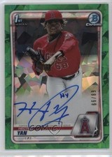 2020 Bowman Chrome Prospect Green Atomic Refractor 68/99 Hector Yan Auto 1cc7