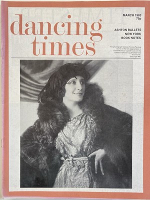 Dancing Times March 1983 Ashton Ballets New York Book Notes