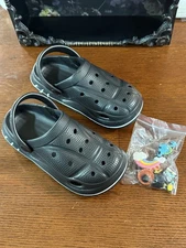 Classic  Clogs/water Shoes Lightweight Size 13 Little Kids Black With Jibbitz