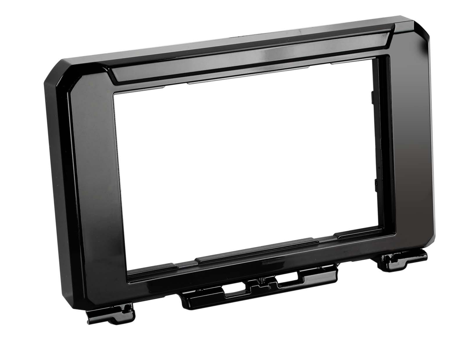 Cadre de rechange autoradio 2-DIN pour console Suzuki Jimny noir laqué