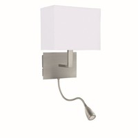Funktionale Wandleuchte E27 Led Schalter Wandlampe In Edelstahl Silber Esstisch