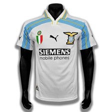 SS Lazio Jersey 2000 2001 Size L Retro Football Vintage Third Soccer Centenary