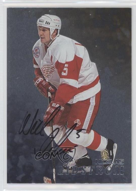 1998-99 ITG Be A Player Silver Auto Nicklas Lidstrom #197 Auto HOF je2
