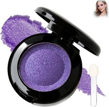 Single Shimmer Purple Eyeshadow Pressed Powder - Longwearing Blendable EyeShado
