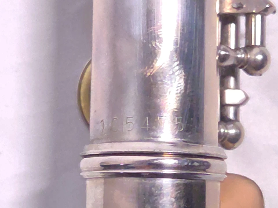 Flauta Yamaha YFL-23 niquelada/acción llave lisa/almohadillas envejecidas/Japón #2379 Foto 4 de 4