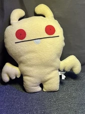 Ugly Doll Plush PICKSEY Cream Colored Bat RARE Retired 2010 Collectible