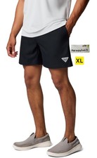 Columbia PFG Rambler Water Short 6" Mens XL Black Swim Fishing Mesh Lined