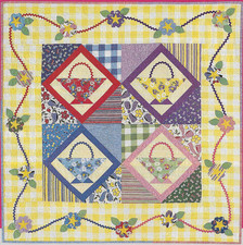 May Baskets Wall Quilt quilting pattern instructions