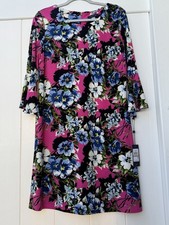 Tommy Hilfiger Women's Floral Bell Sleeve Shift Midi Dress Multicolor Size 12