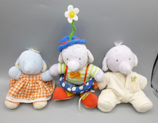 Set of 3 Small Humphrey's Corner Elephants Lottie Baby Jack Soft Plush Toys 6"