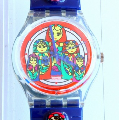 SWATCH STANDARDS 1995 - GK204 MATRIOSKA Armband-Uhr Neu