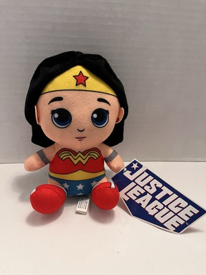 #ad #ad Justice League DC Comics Toy Factory WONDER WOMAN Plush 7quot; Sit Up Doll NWT $11.99