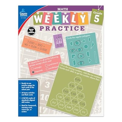 Math, Grade 5 (Weekly Practice), Smith, Redeana Davis