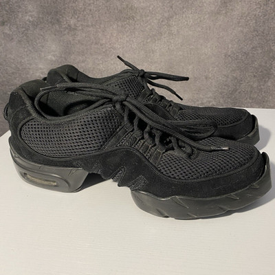 BLOCH Women s Black Lace-Up Jazz Hip Hop Dance Sneakers Split Sole S0538L