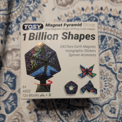 #ad TOSY Magnet Pyramid Stone 1 Cube Transforms into 1 Billion Shapes 12 Pieces $29.99