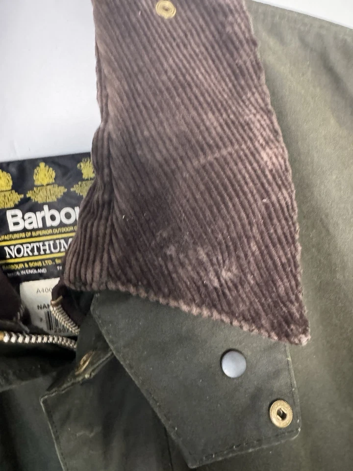 Chaqueta encerada verde Barbour vintage para hombre talla XL Foto 4 de 4