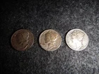 1943P & 1943D ,1943S  US Mercury Dimes / .900 Silver 3 Coins