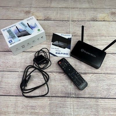 SuperBox S6 Pro Android TV Box 4GB RAM WiFi 6 Smart Media Player EUC Tested